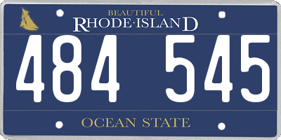RI license plate 484545