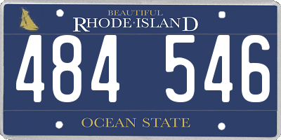 RI license plate 484546