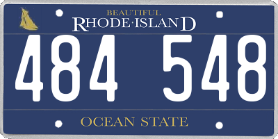 RI license plate 484548