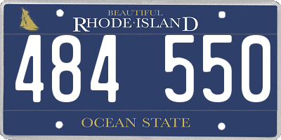 RI license plate 484550