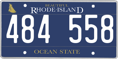 RI license plate 484558