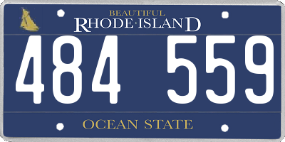 RI license plate 484559
