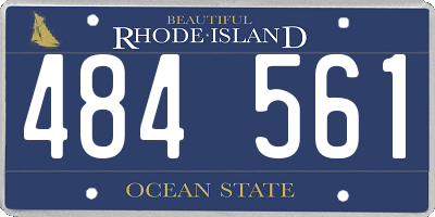 RI license plate 484561