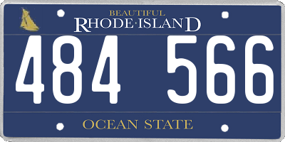 RI license plate 484566