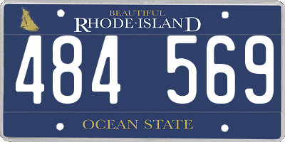 RI license plate 484569
