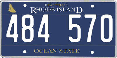 RI license plate 484570