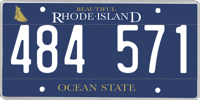 RI license plate 484571