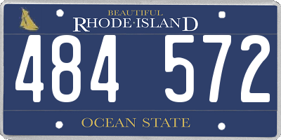 RI license plate 484572