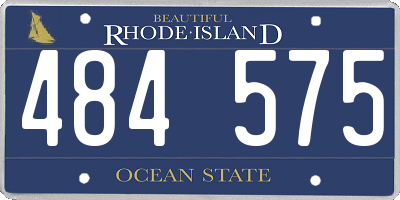 RI license plate 484575