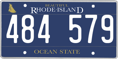 RI license plate 484579