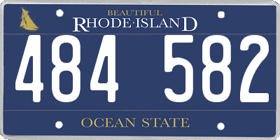 RI license plate 484582
