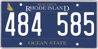 RI license plate 484585
