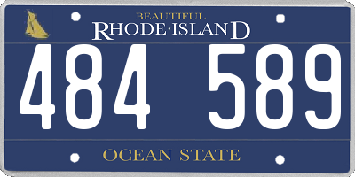 RI license plate 484589