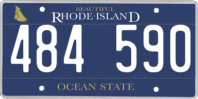 RI license plate 484590