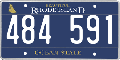 RI license plate 484591