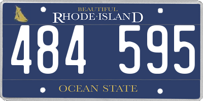 RI license plate 484595