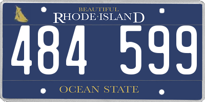 RI license plate 484599