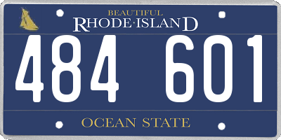RI license plate 484601