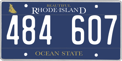 RI license plate 484607