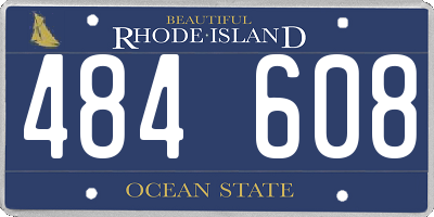 RI license plate 484608