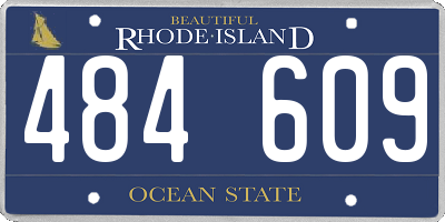 RI license plate 484609