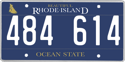 RI license plate 484614
