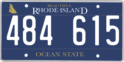 RI license plate 484615