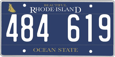 RI license plate 484619