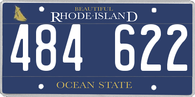 RI license plate 484622