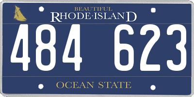 RI license plate 484623