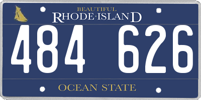 RI license plate 484626