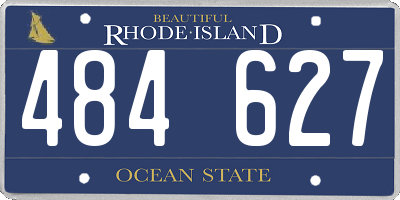 RI license plate 484627