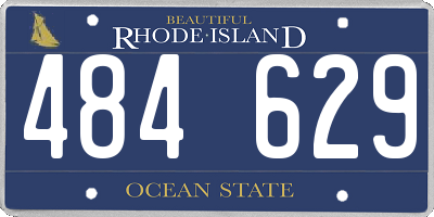 RI license plate 484629