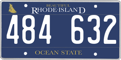 RI license plate 484632