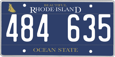 RI license plate 484635