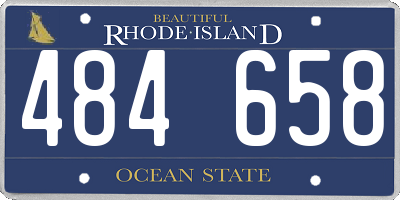 RI license plate 484658