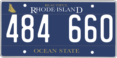 RI license plate 484660