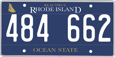 RI license plate 484662