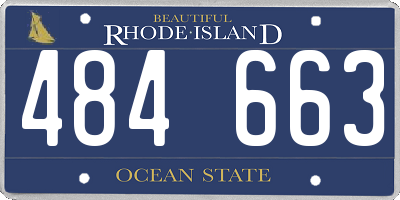 RI license plate 484663