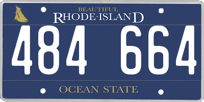 RI license plate 484664