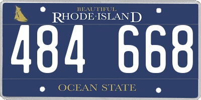 RI license plate 484668