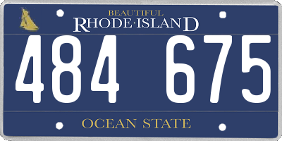 RI license plate 484675
