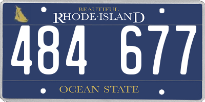 RI license plate 484677