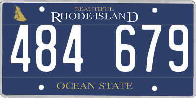 RI license plate 484679
