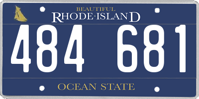 RI license plate 484681