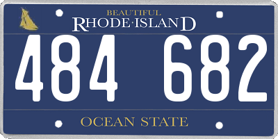RI license plate 484682
