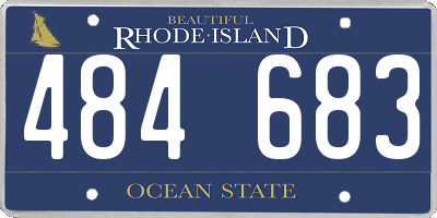RI license plate 484683