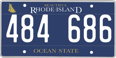 RI license plate 484686