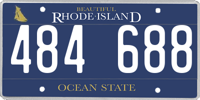 RI license plate 484688