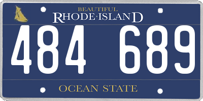 RI license plate 484689